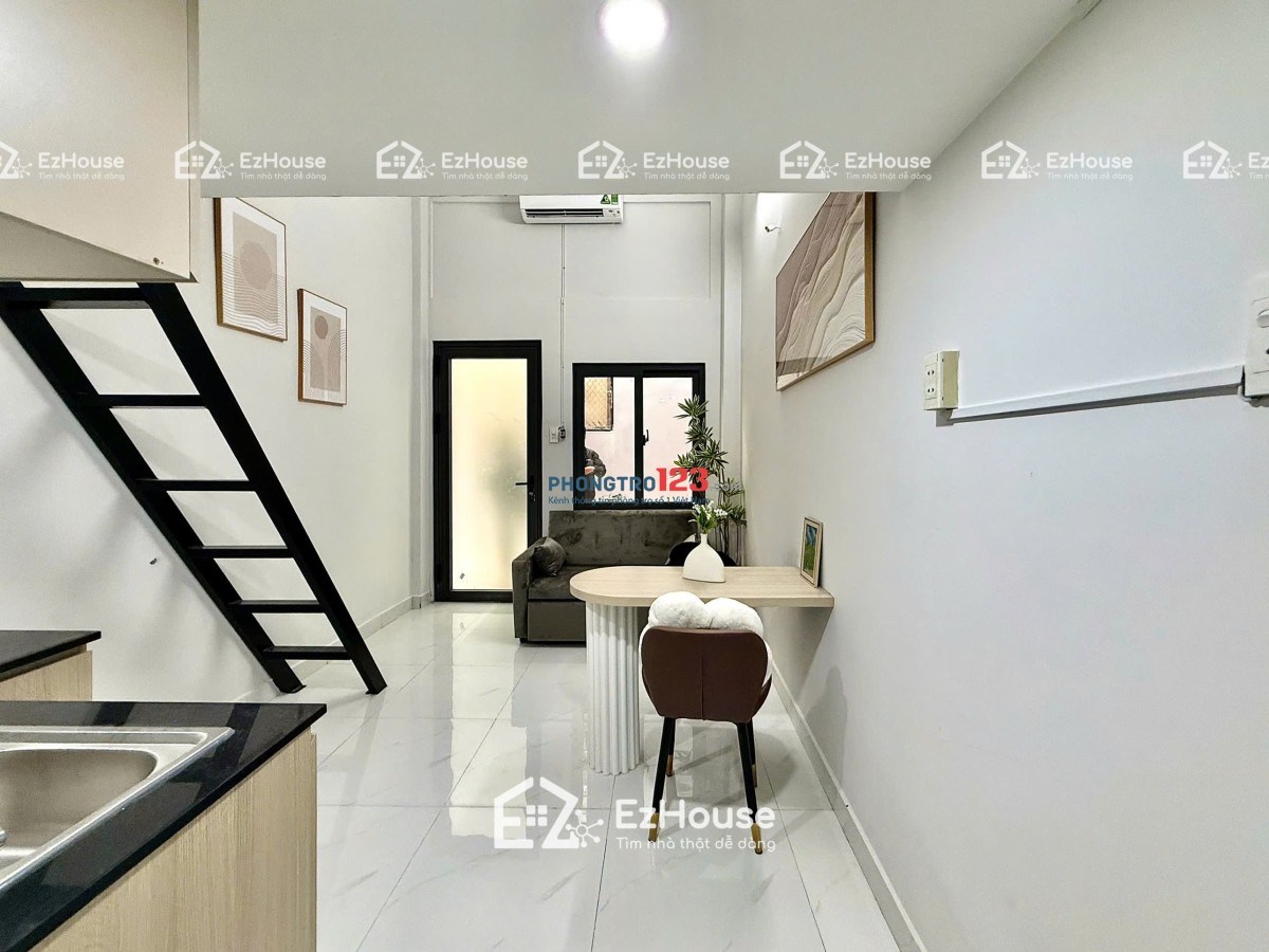 CHO THUÊ GÁC MỚI 100% NỘI THẤT ĐẸP GẦN ĐH VĂN HIẾN, LUỸ BÁN BÍCH