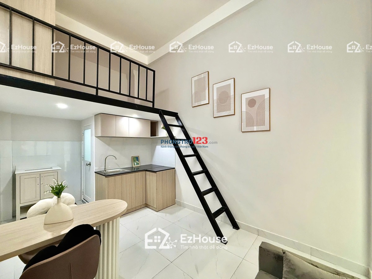 CHO THUÊ GÁC MỚI 100% NỘI THẤT ĐẸP GẦN ĐH VĂN HIẾN, LUỸ BÁN BÍCH