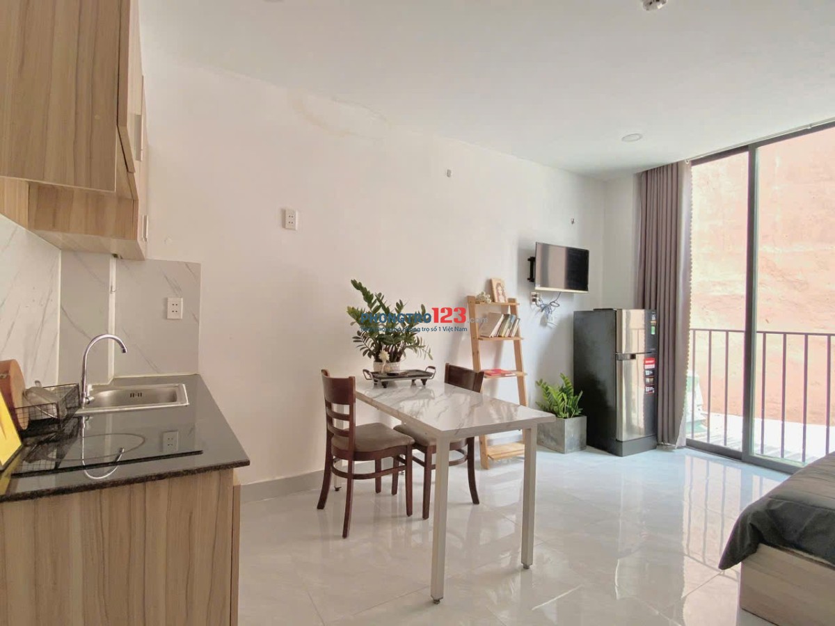 CHO THUÊ CĂN HỘ STUDIO - BAN CÔNG - THANG MÁY - GẦN ĐH Văn Lang Cs2, Phan Văn Trị - Cho Nuôi Mèo