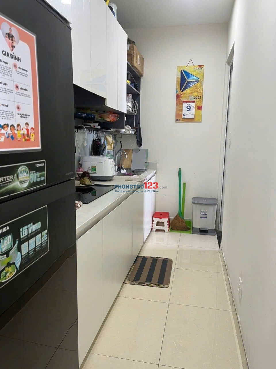 Topaz Home, Phan Văn Hớn, Q12: 73m2, 2p ngủ,2wc Nt, Bancong, 9tr/th