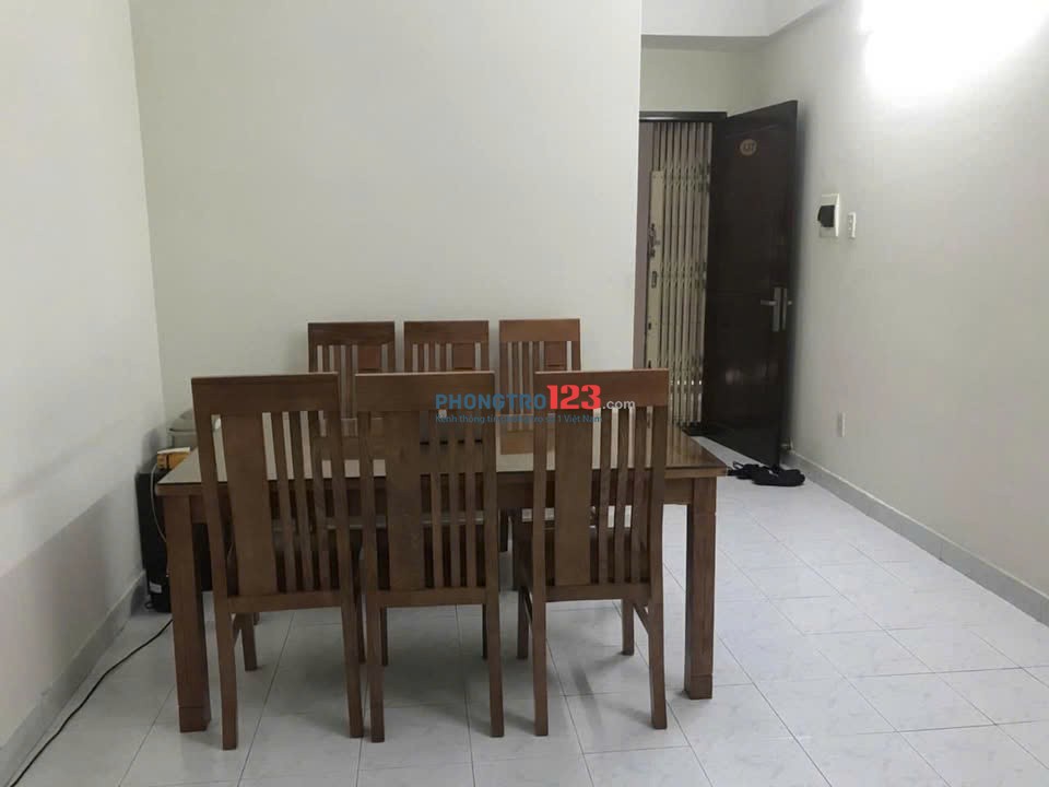 Chung cư 10A Trần Nhật Duật,Tân Định,Quận 1: 74m2,1p ngủ, 10tr5/th