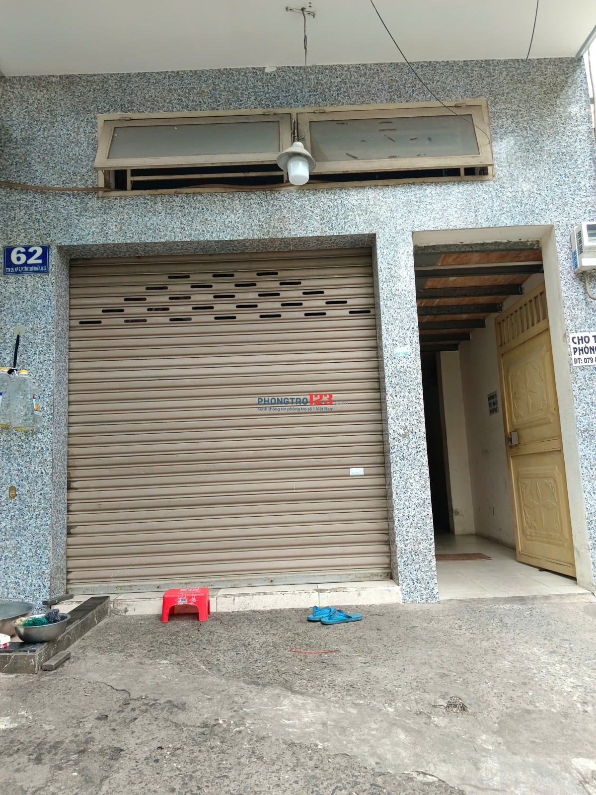 KHU PHAN VĂN HỚN Q12: CÒN 1 phòng LẦU 1, CÓ GÁC, WC RIÊNG. KHÔNG CHUNG CHỦ, CHÍNH CHỦ CHO THUÊ !!!!!