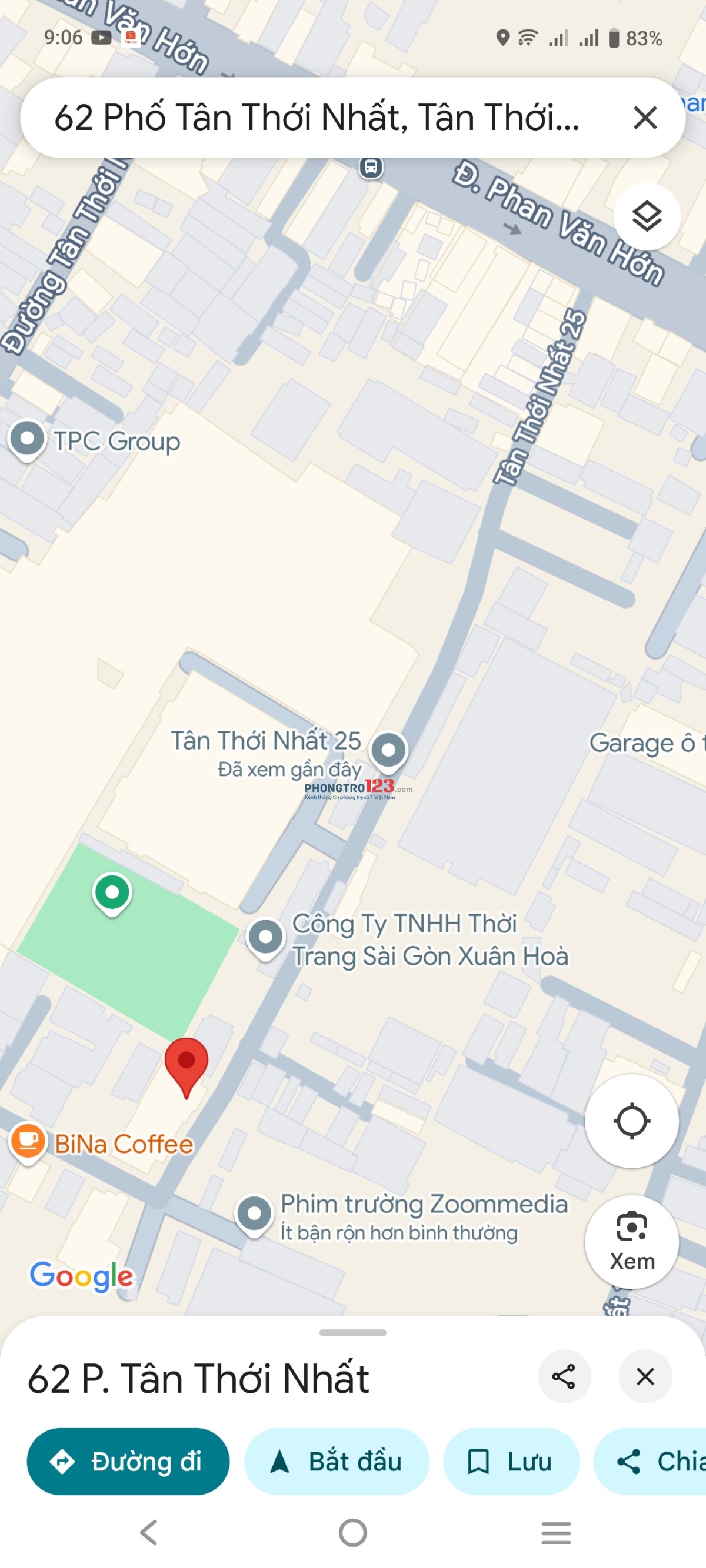 KHU PHAN VĂN HỚN Q12: CÒN 1 phòng LẦU 1, CÓ GÁC, WC RIÊNG. KHÔNG CHUNG CHỦ, CHÍNH CHỦ CHO THUÊ !!!!!
