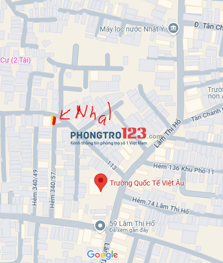 CHO THUÊ NHÀ NGUYÊN CĂN HAI MẶT TIỀN – KHU VỰC LÂM THỊ HỐ, QUẬN 12, TPHCM