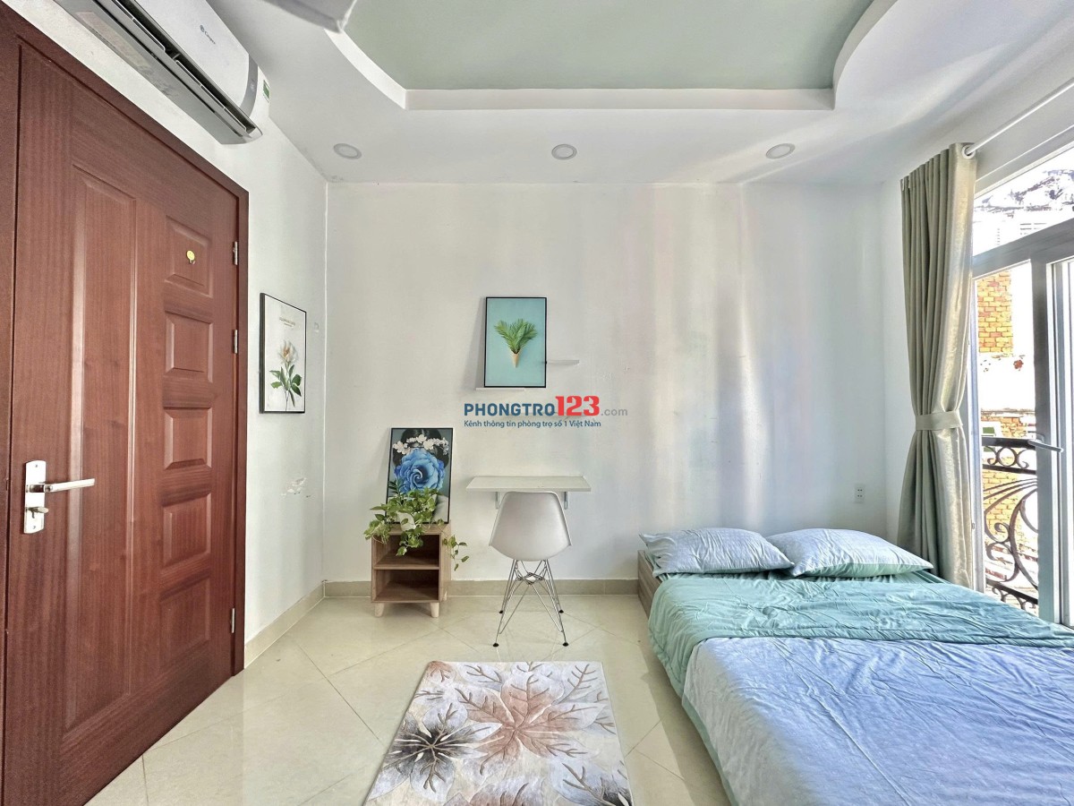 PHÒNG TRỌ CAO CẤP 36m² – FULL ĐỒ, BAN CÔNG RỘNG – NGUYỄN XÍ, BÌNH THẠNH