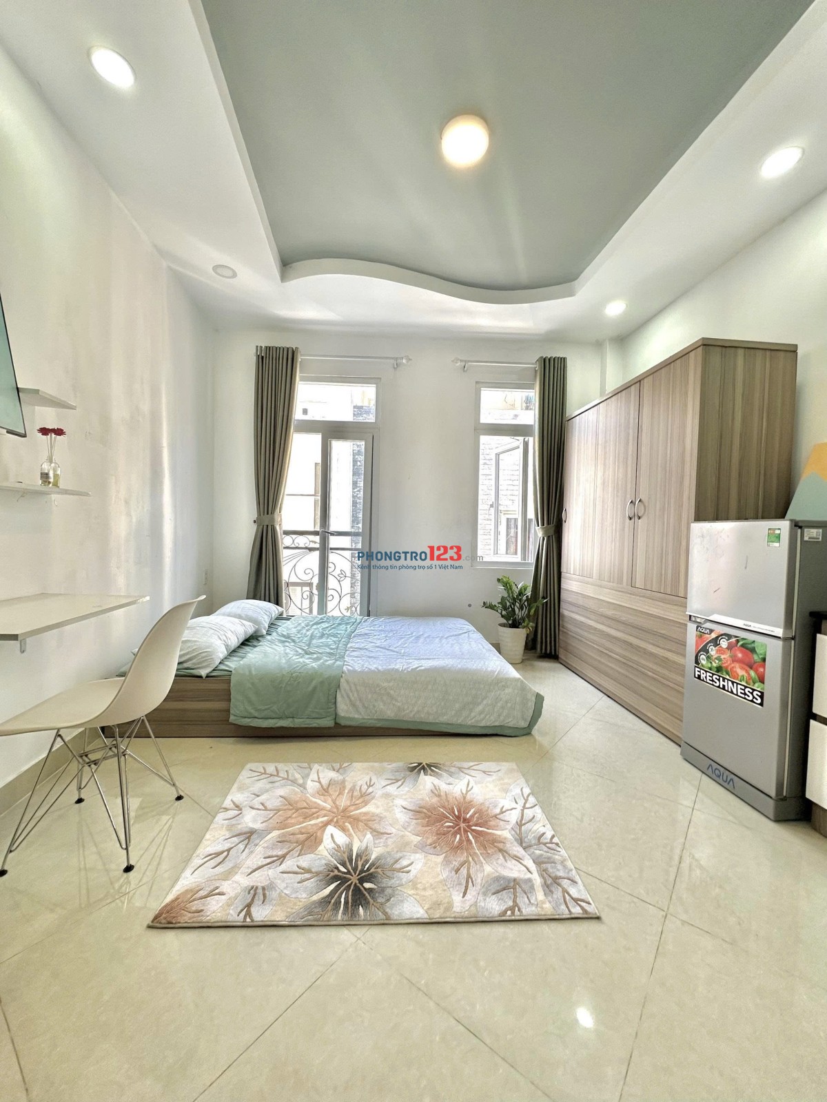 PHÒNG TRỌ CAO CẤP 36m² – FULL ĐỒ, BAN CÔNG RỘNG – NGUYỄN XÍ, BÌNH THẠNH