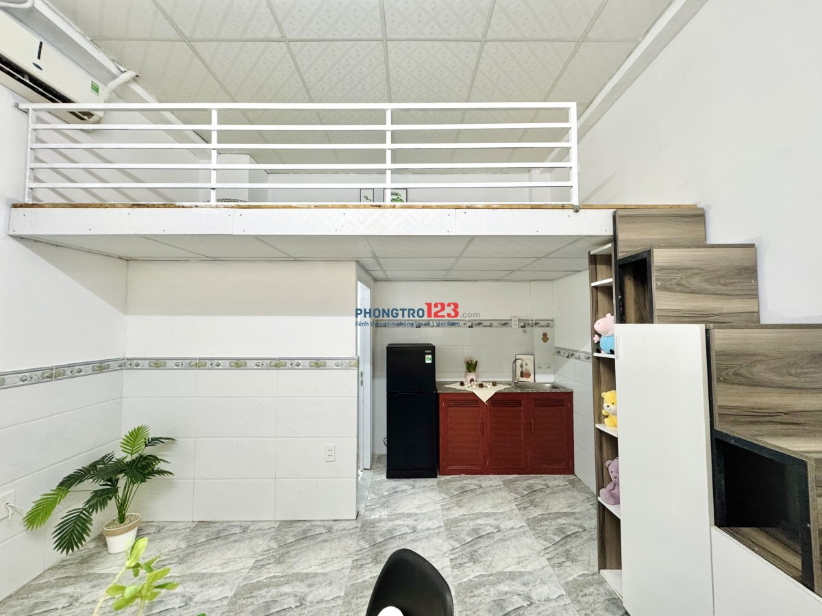 Phòng trọ có gác cho sinh viên full nội thất Gần đại học Văn Hiến