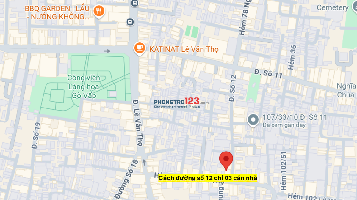  CHÍNH CHỦ GIẢM GIÁ CHO THUÊ NHÀ NGUYÊN CĂN - ngang 4.5 x dài 18