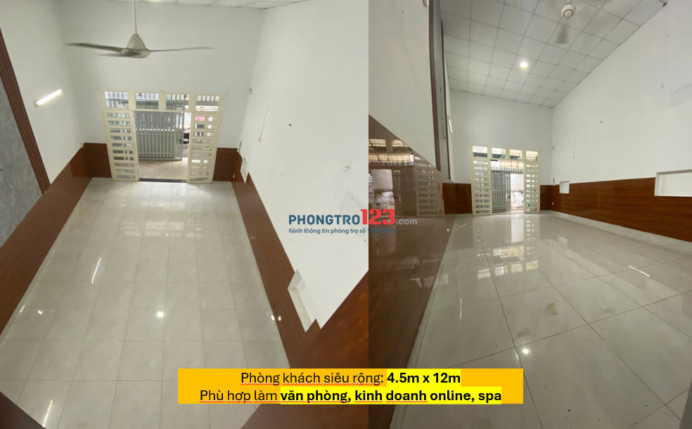  CHÍNH CHỦ GIẢM GIÁ CHO THUÊ NHÀ NGUYÊN CĂN - ngang 4.5 x dài 18