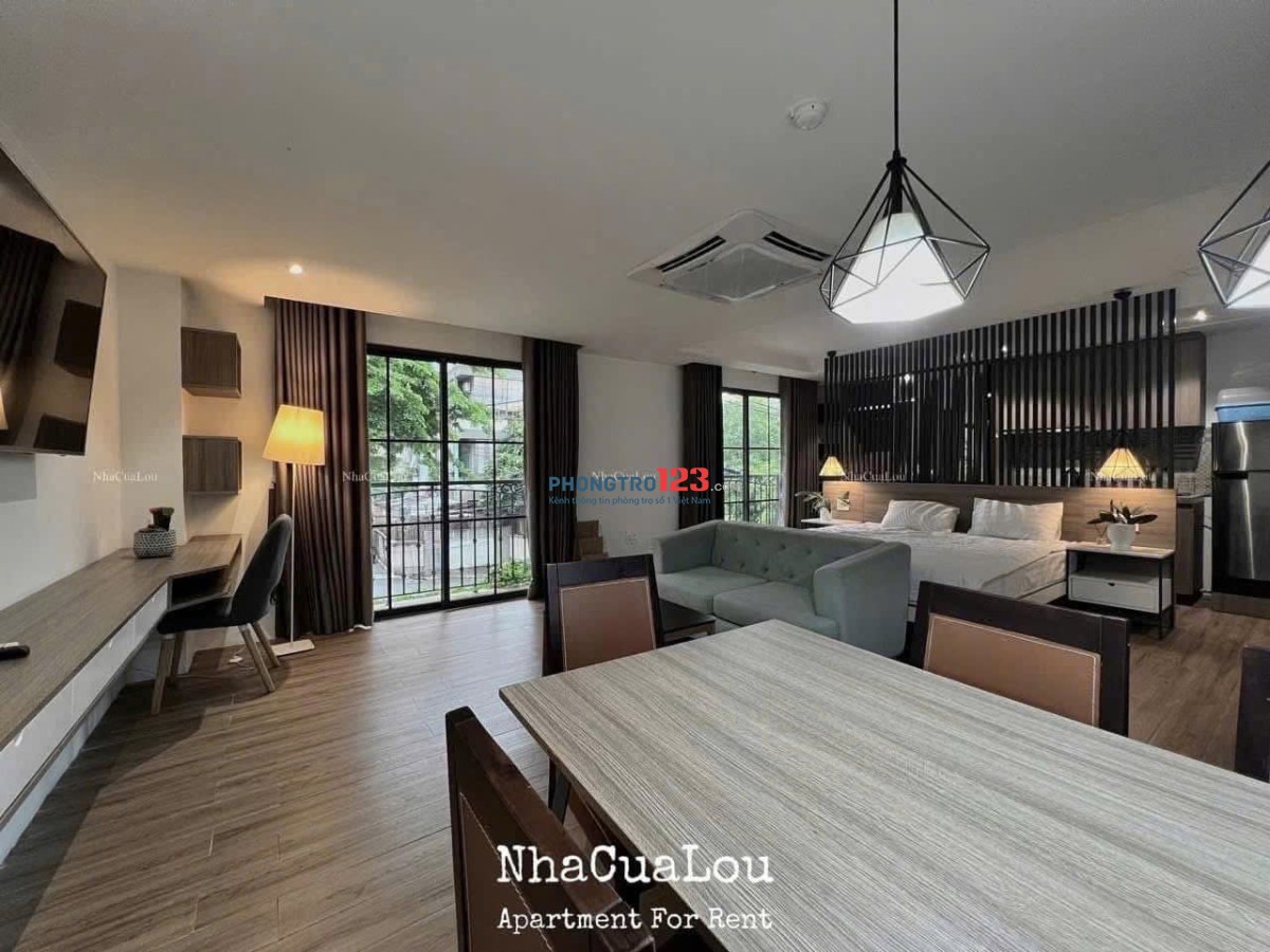 Căn hộ 1PN + 1PK cao cấp full nội thất - ban công ngay ngã tư Bảy Hiền – giáp Quận 10