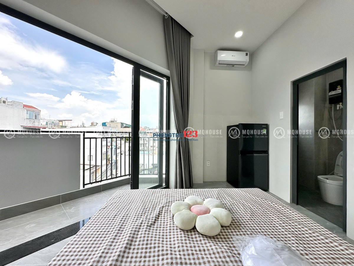 CHO THUÊ CHDV STUDIO BAN CÔNG NHÀ MỚI GẦN MŨI TÀU TRƯỜNG CHINH - ÂU CƠ GIÁP TÂN PHÚ