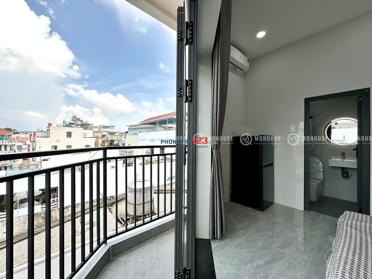 CHO THUÊ CHDV STUDIO BAN CÔNG NHÀ MỚI GẦN MŨI TÀU TRƯỜNG CHINH - ÂU CƠ GIÁP TÂN PHÚ