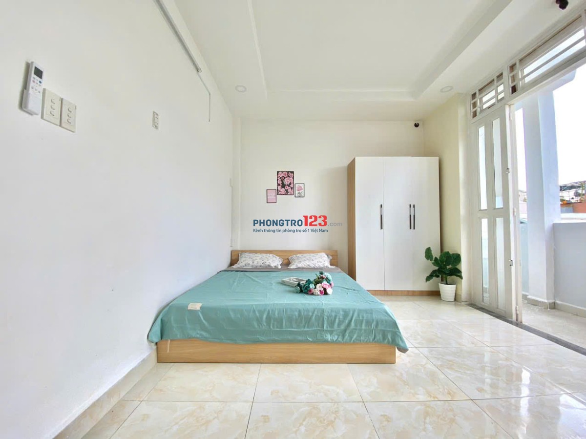 Cho thuê phòng trọ mới, Ban công, 35m2 - Full NT - Gần đại học Công nghiệp, Văn Lang,...