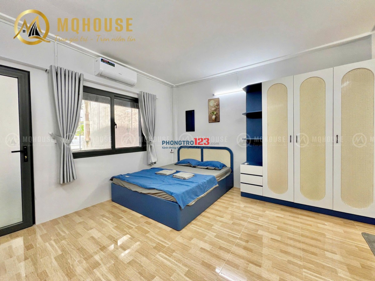 CHO THUÊ CĂN HỘ MINI FULL NỘI THẤT GIẶT RIÊNG ĐI BỘ 5P QUA SÂN BAY