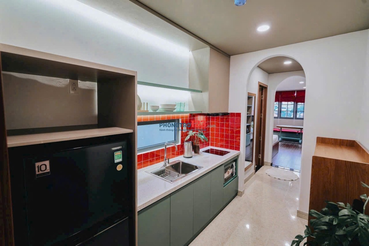 STUDIO TÁCH BẾP FULL NỘI THẤT gần Hồng Bàng, GTVT, UEF, HUTECH, Nguyễn Hữu Cảnh, P25, Bình Thạnh