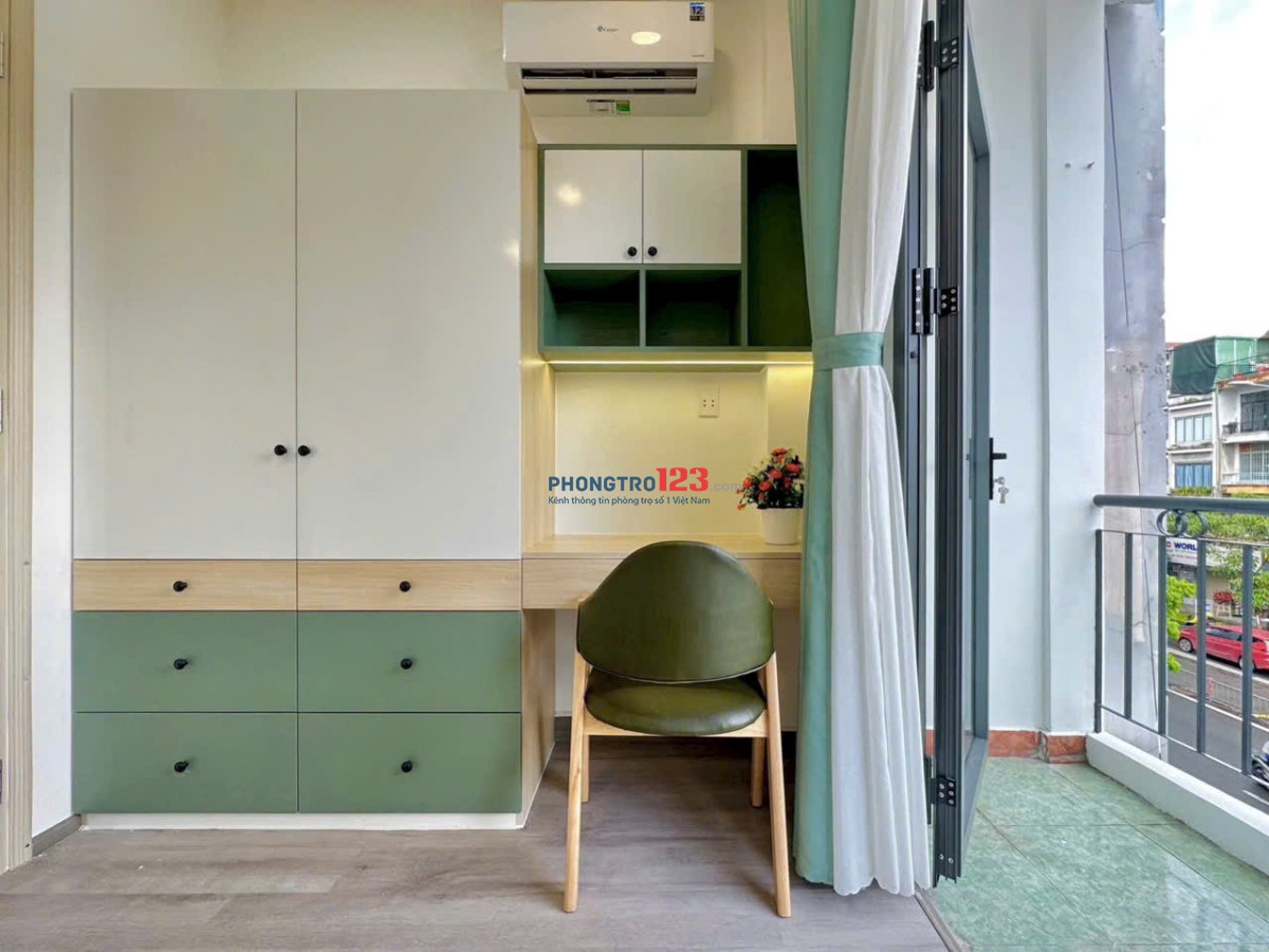 STUDIO 40M2 BAN CÔNG, TÁCH BẾP FULL NT GẦN UEF, GTVT, ĐIỆN BIÊN PHỦ, P22, BÌNH THẠNH