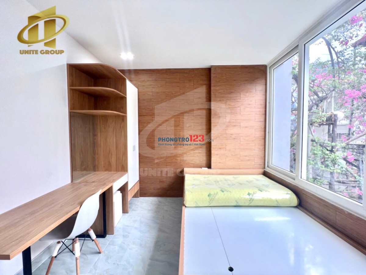 PHÒNG TRỌ FULL NỘI THẤT CỬA SỔ LỚN THOÁNG MÁT DECOR SIÊU ĐẸP NGAY GẦN ĐẠI HỌC UEF, HUTECH, HỒNG BÀNG
