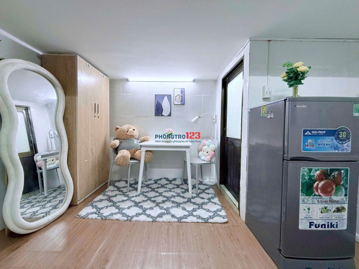 Cho Thuê Căn Hộ Có Gác 20m2 Full Nội Thất Cửa Sổ Thoáng – Khu ETown Tân Bình