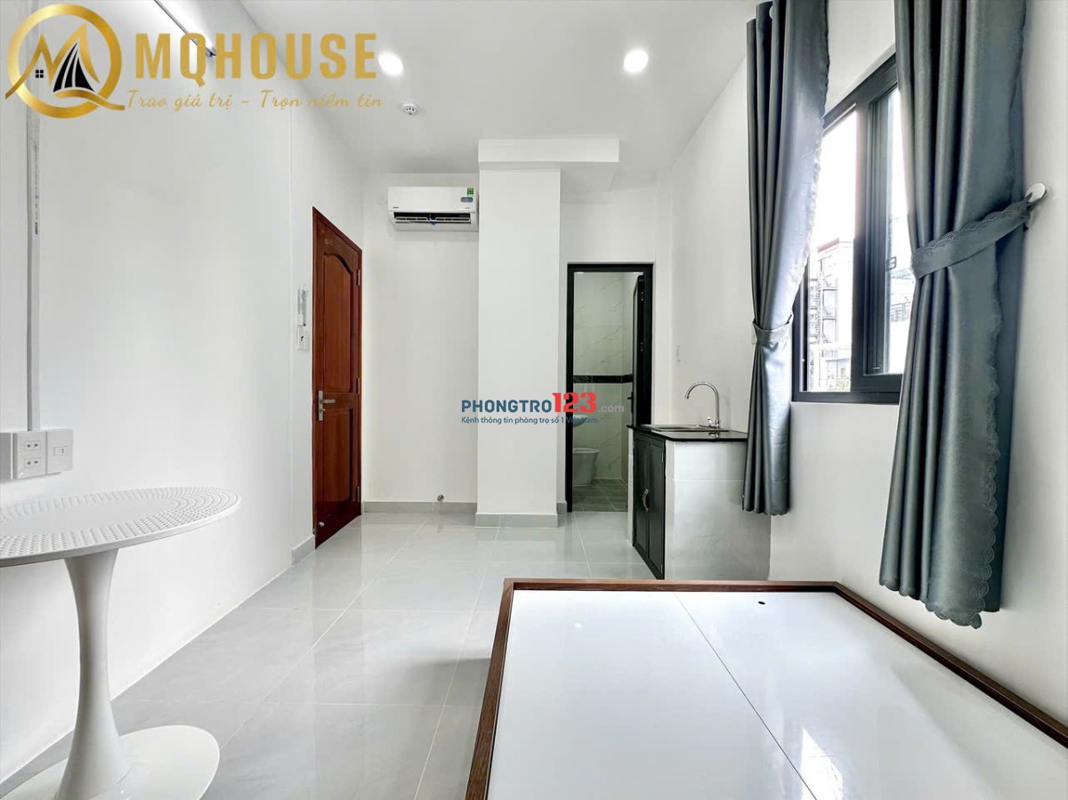 Đúng Hình - Đúng Giá Cho Thuê Studio New 100% - Full NT - Thang Máy - Gần Đại Học Văn Lang