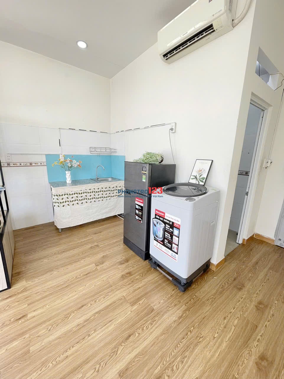 PHÒNG RỘNG 45m2 FULL NT BAN CÔNG ĐƯỜNG PHAN VĂN TRỊ GẦN ĐẠI HỌC VĂN LANG, CÔNG NGHIỆP