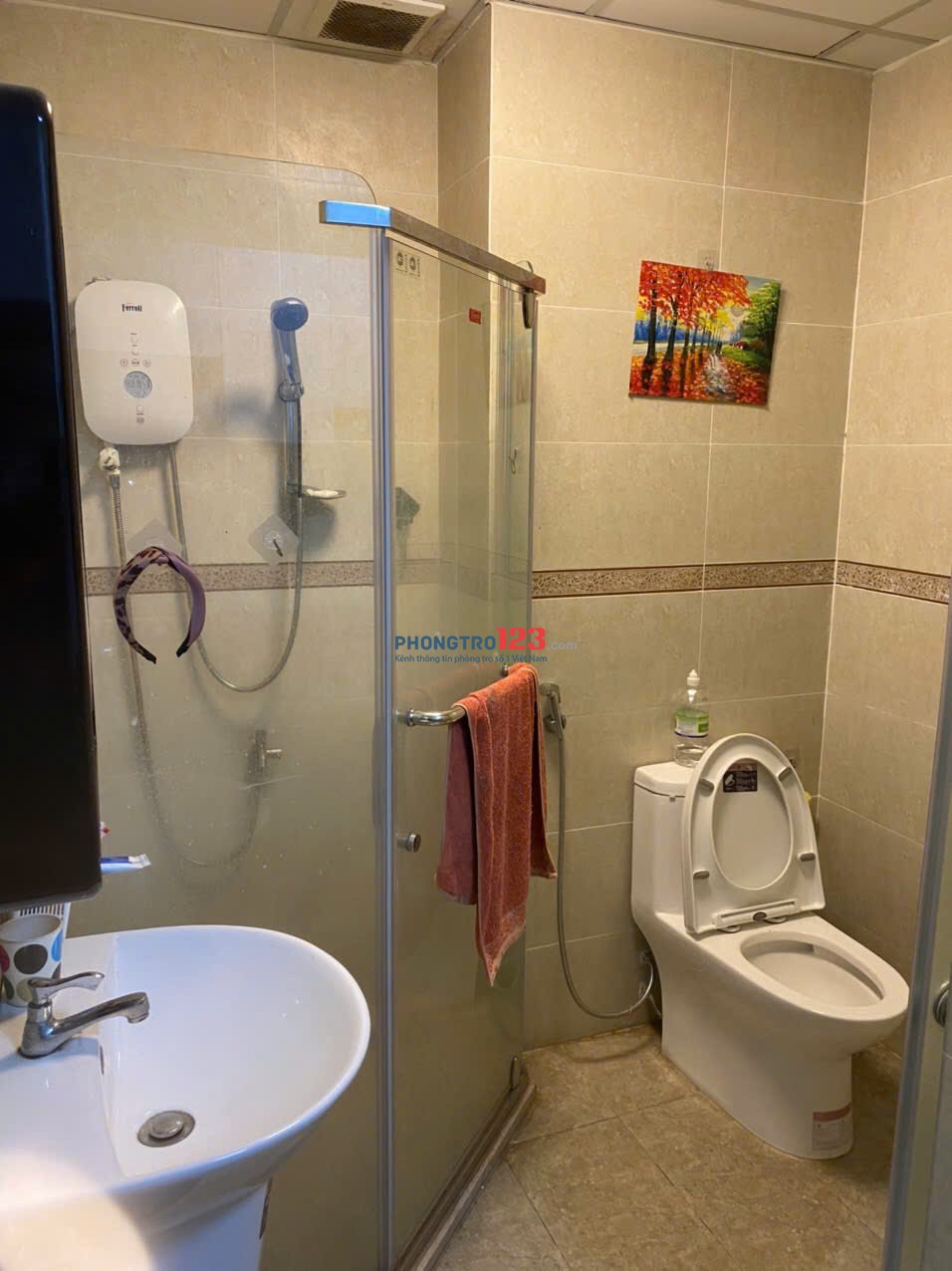 Cho thuê chung cư Tân Mỹ, lô a, tầng 5, full nội thất, 1pn