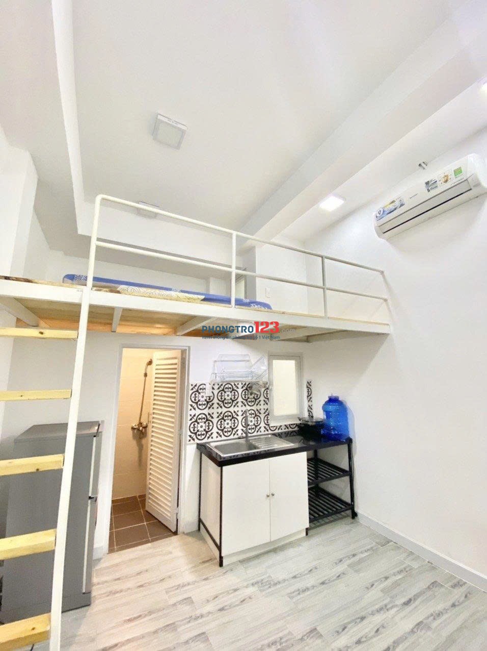 Phòng có gác, 25m2 Full NT, Chu Văn An gần Ngã Tư Hàng Xanh