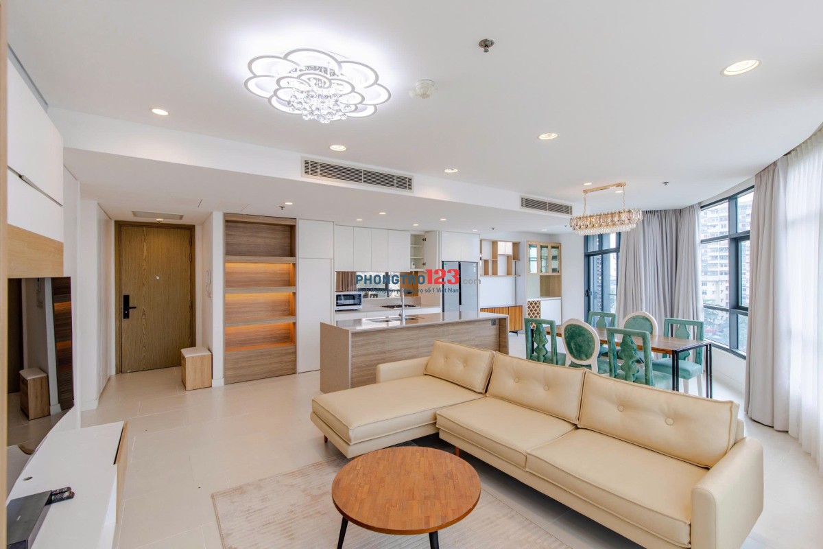 Cho thuê gấp 3 phòng ngủ City Garden Bình Thạnh diện tích 136m2 full nội thất, liên hệ 0888211011