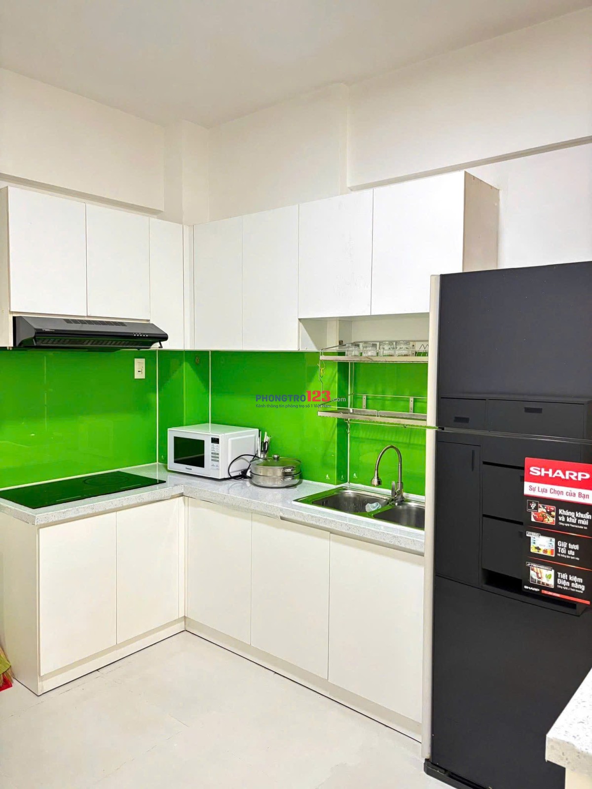 Chung cư Carillon 5, Luỹ Bán Bích,TP: 2p ngủ, 77m2, nội thất 12tr/th