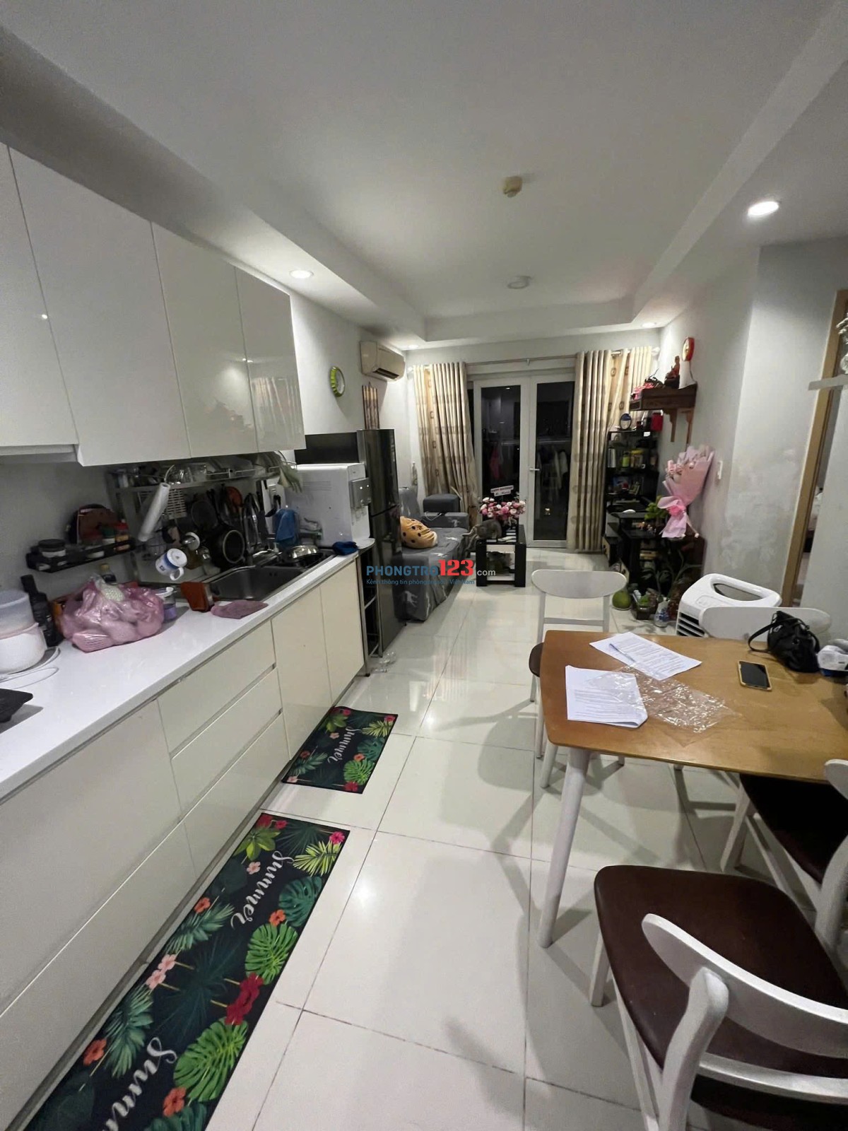Phúc Yên, 55m2, 1PN, 2WC, Nội thất, Phan Huy Ích, P15, TB, 8tr/th
