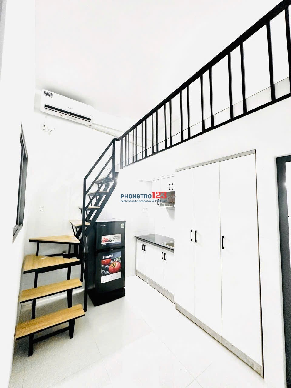 Thuê ngay phòng Duplex 25m2- Full nội thất, gác cao tại Vạn Kiếp, Bình Thạnh, gần khu Phan Xích Long