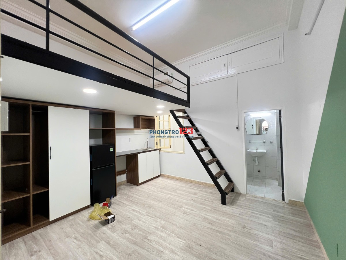 PHÒNG FULL NỘI THẤT CÓ GÁC 32m2 MÁY GIẶT RIÊNG Ở BÌNH THẠNH GẦN ĐẠI HỌC VĂN LANG, HUTECH