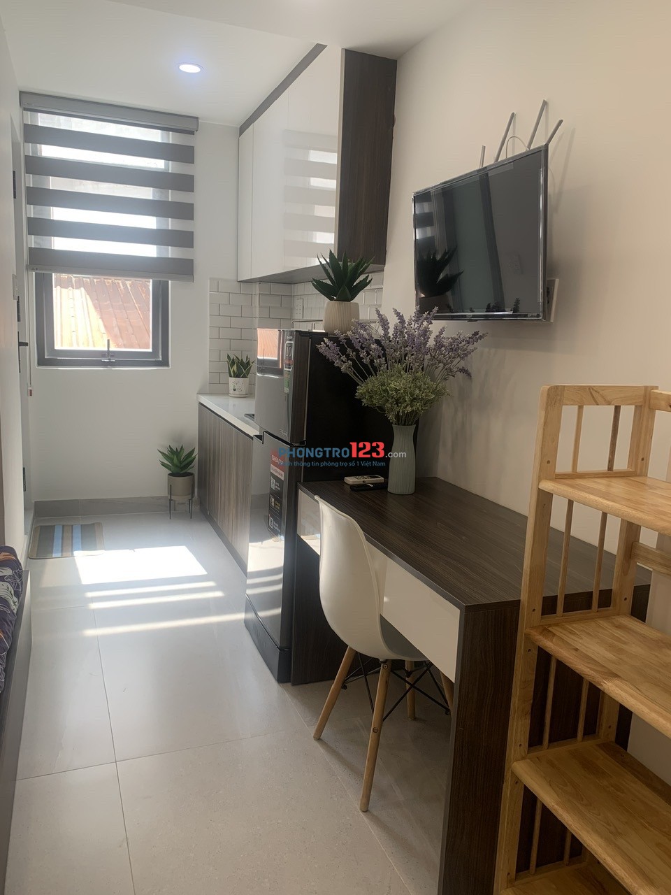  CHO THUÊ STUDIO CHDV_CỬA SỔ, BAO THOÁNG, XINH, SẠCH SẼ, FULL NỘI THẤT_GẦN VLU (CƠ SỞ 1), HSU, UEH