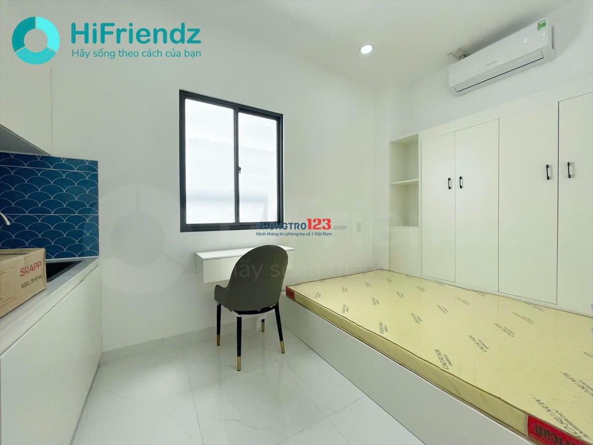 Cho Thuê Phòng Bình Thạnh gần Hutech, Ngoại Thương,GTVT_Cửa sổ lớn, Full nội thất