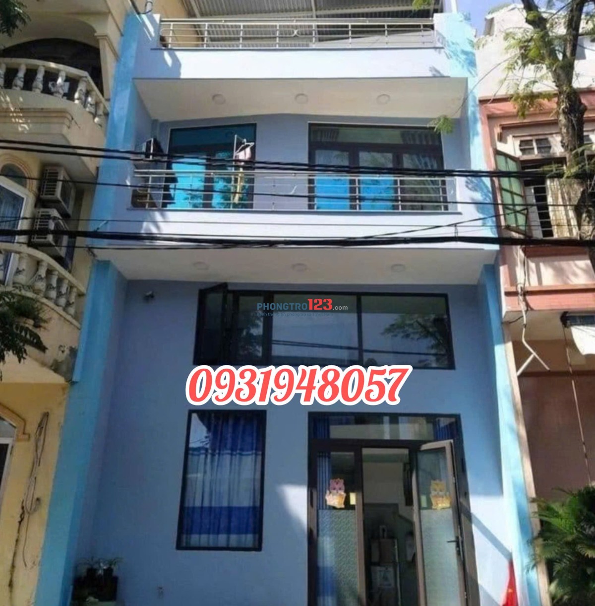Chủ nhà, cho thuê nhà mặt tiền Thanh Long 6*5m (DTSD 97m2), 3 tầng. Giá 7 tr, nhà mới.