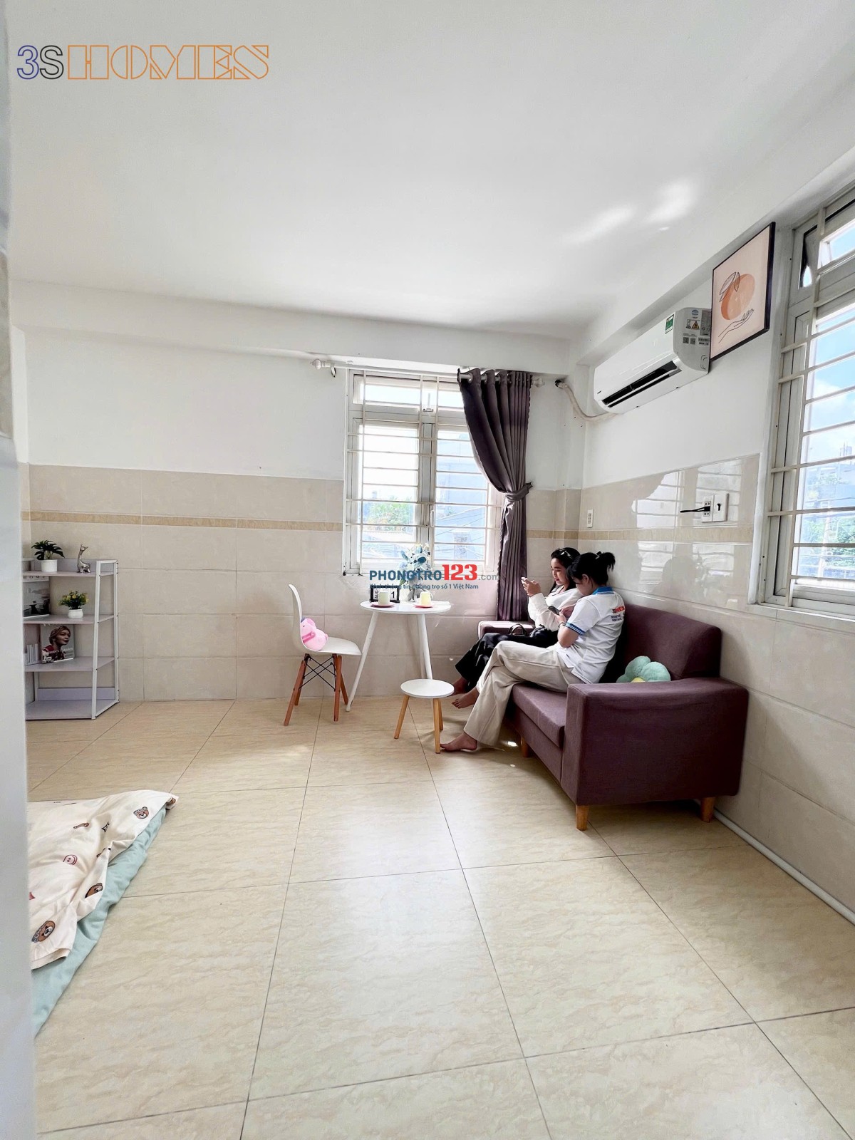 cho thuê phòng trọ có cửa sổ đón nắng full nội thất tiện di chuyển nhiều khu vực