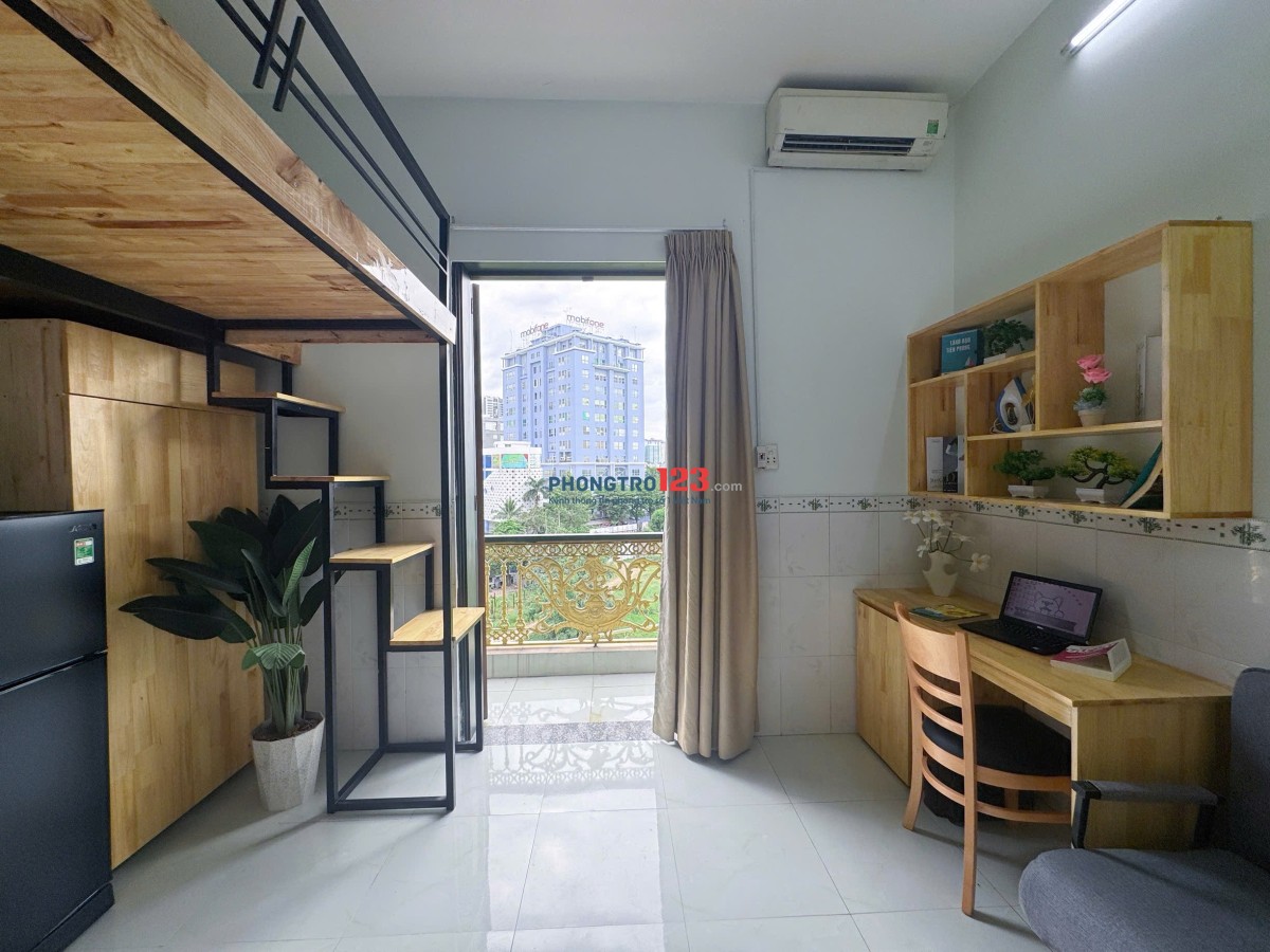Căn hộ có gác cực xịn có ban công viêw chill cho tân sinh viên nhập học ngay giữa trung tâm Tân Bình