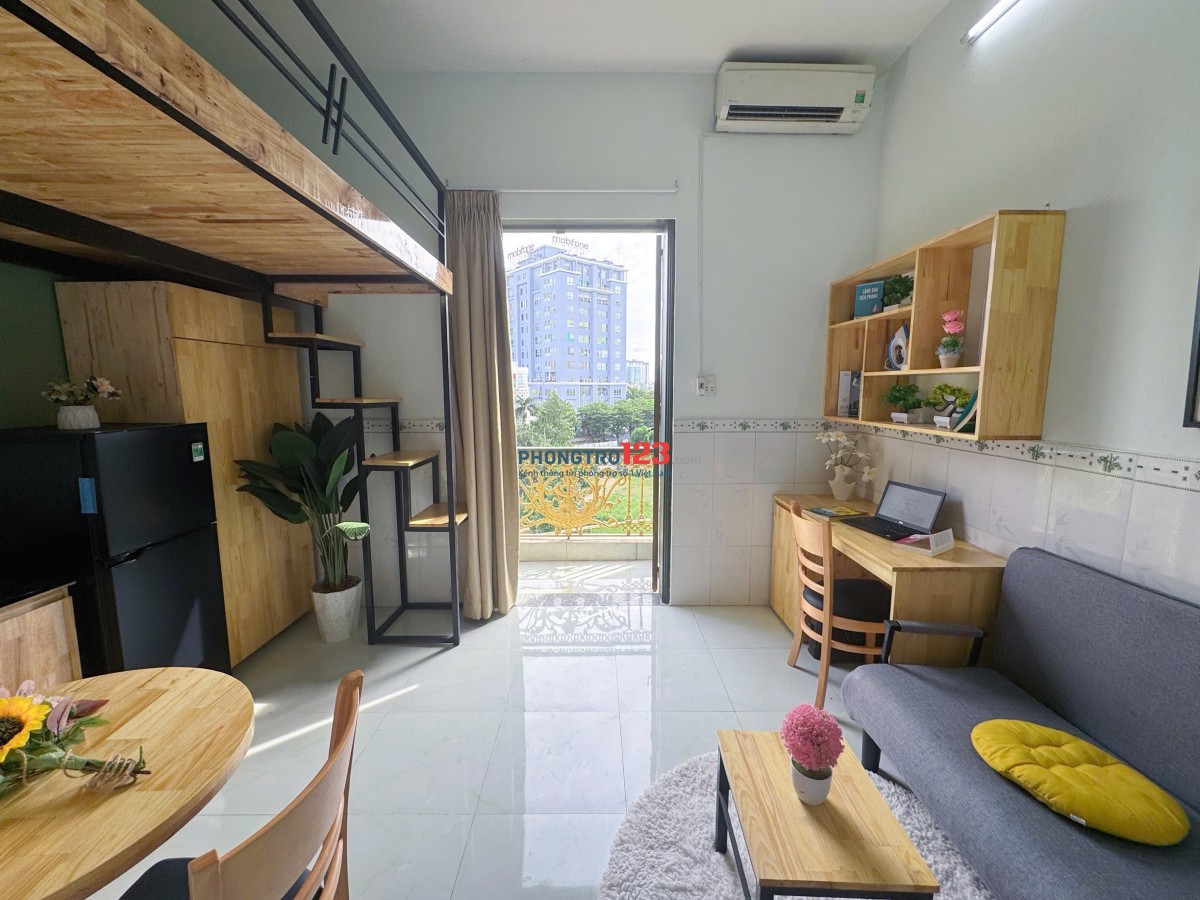 Căn hộ có gác cực xịn có ban công viêw chill cho tân sinh viên nhập học ngay giữa trung tâm Tân Bình