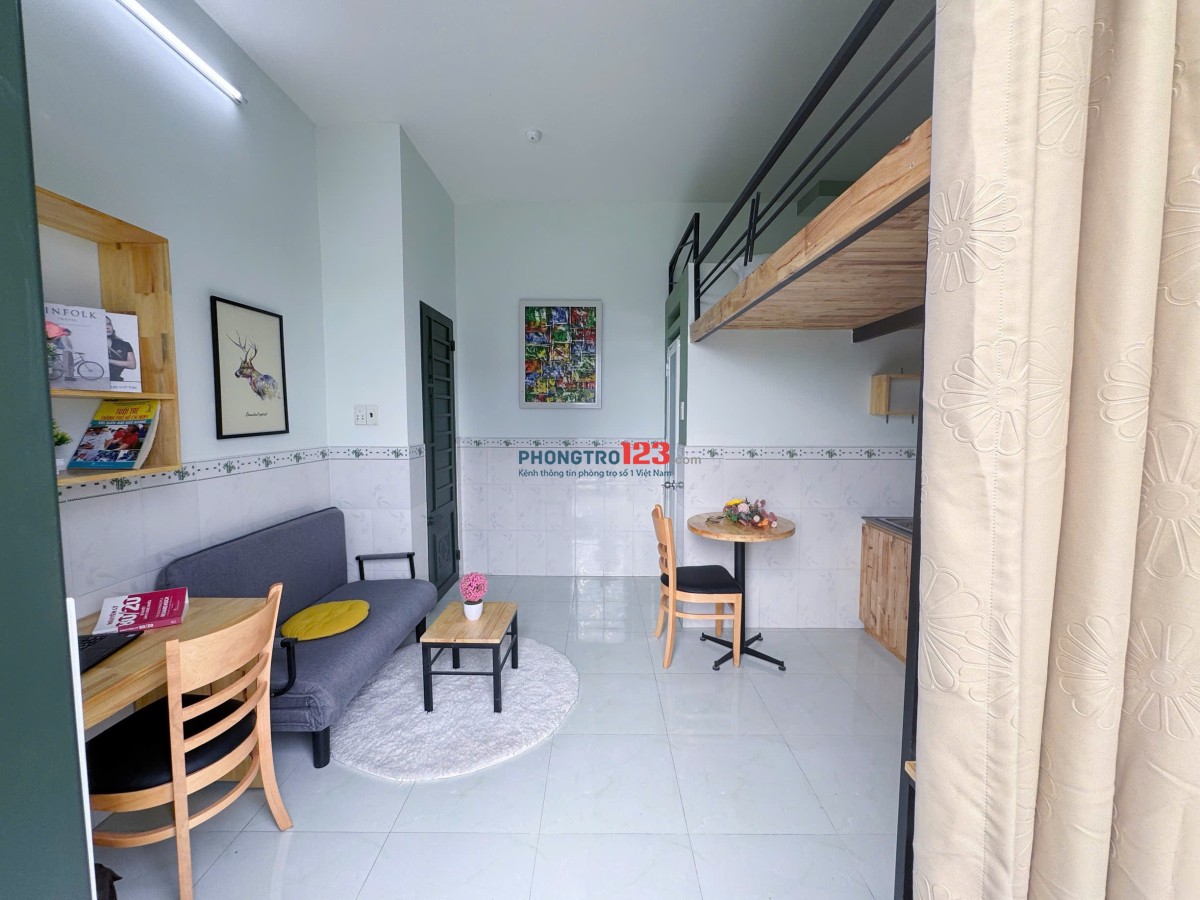Căn hộ có gác cực xịn có ban công viêw chill cho tân sinh viên nhập học ngay giữa trung tâm Tân Bình
