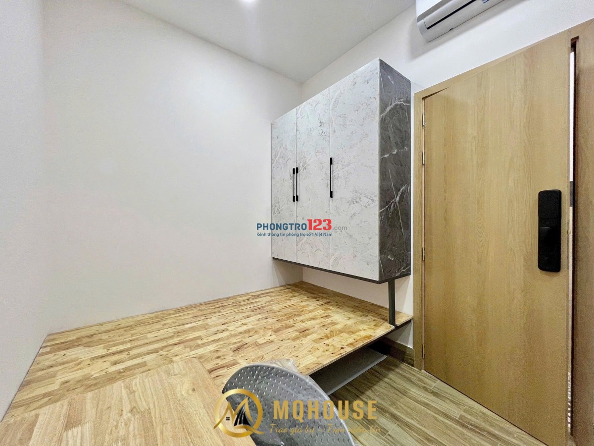 Khai trương CHDV Thang máy, Bãi xe rộng, Ban công, Cửa sổ lớn full nội thất gần ĐH Mở, Chợ Bà Chiểu