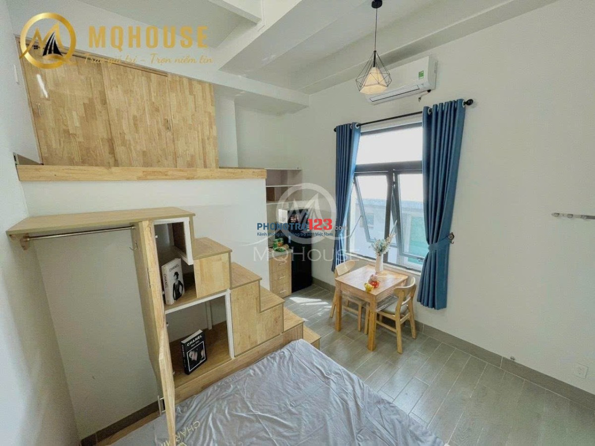 Cho Thuê Căn Hộ Studio Full Nội Thất Mới 100% – Ban Công Thoáng – Ngay Học Viện Hàng Không