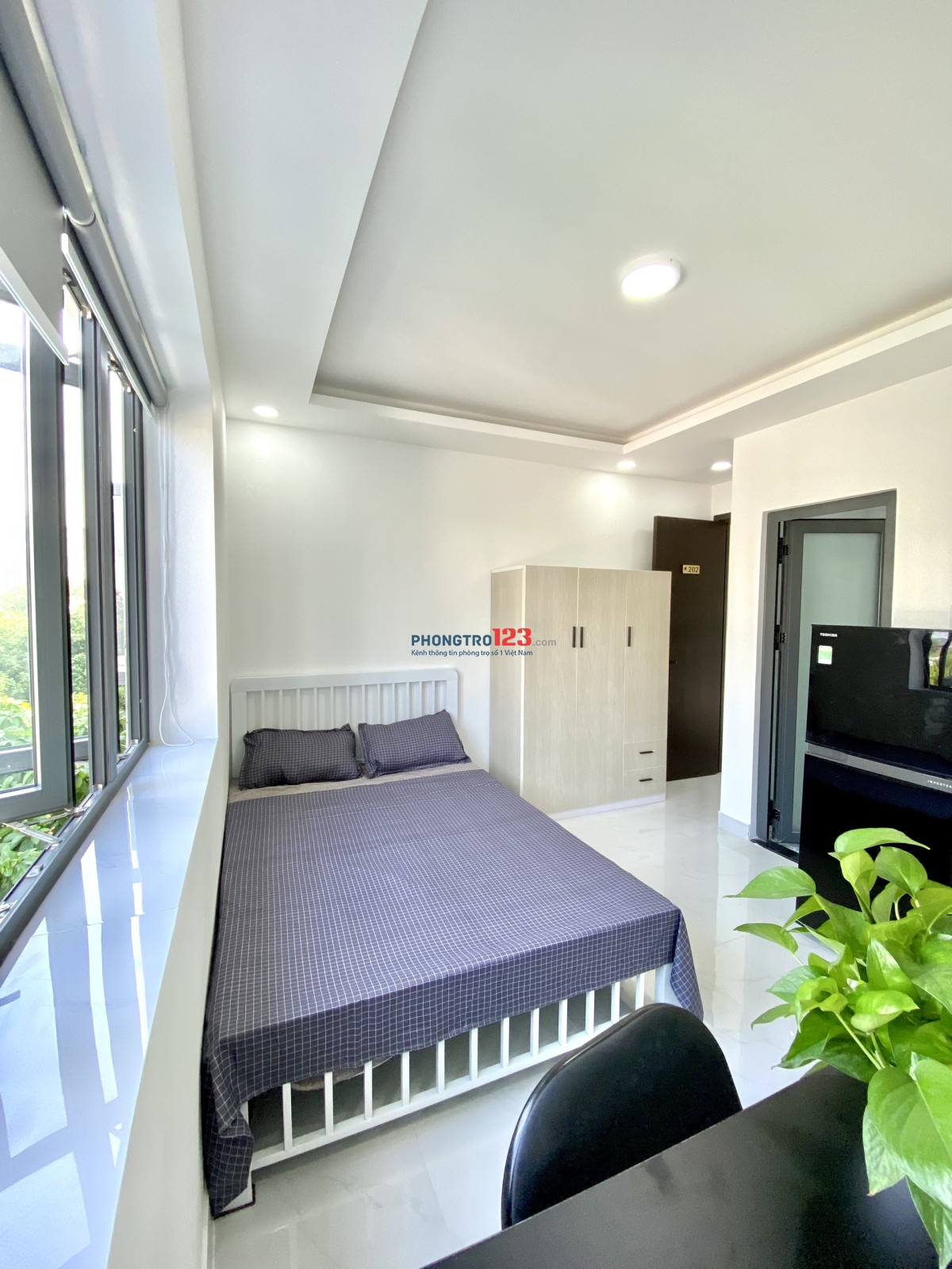 Phòng mới vừa hoàn thiện. Ngay chợ Nguyễn Xí vs Phạm Văn Đồng