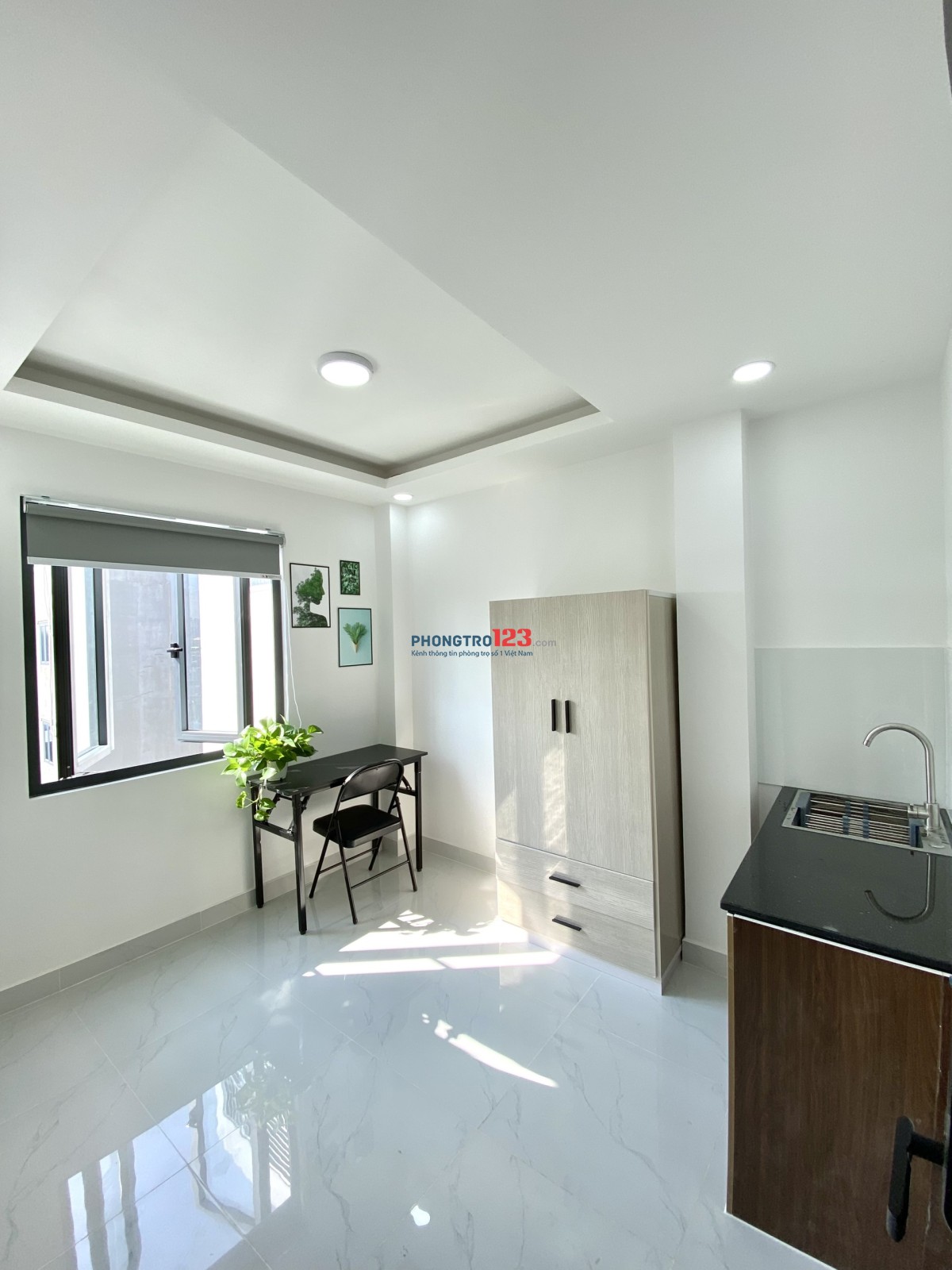 Phòng mới vừa hoàn thiện. Ngay chợ Nguyễn Xí vs Phạm Văn Đồng