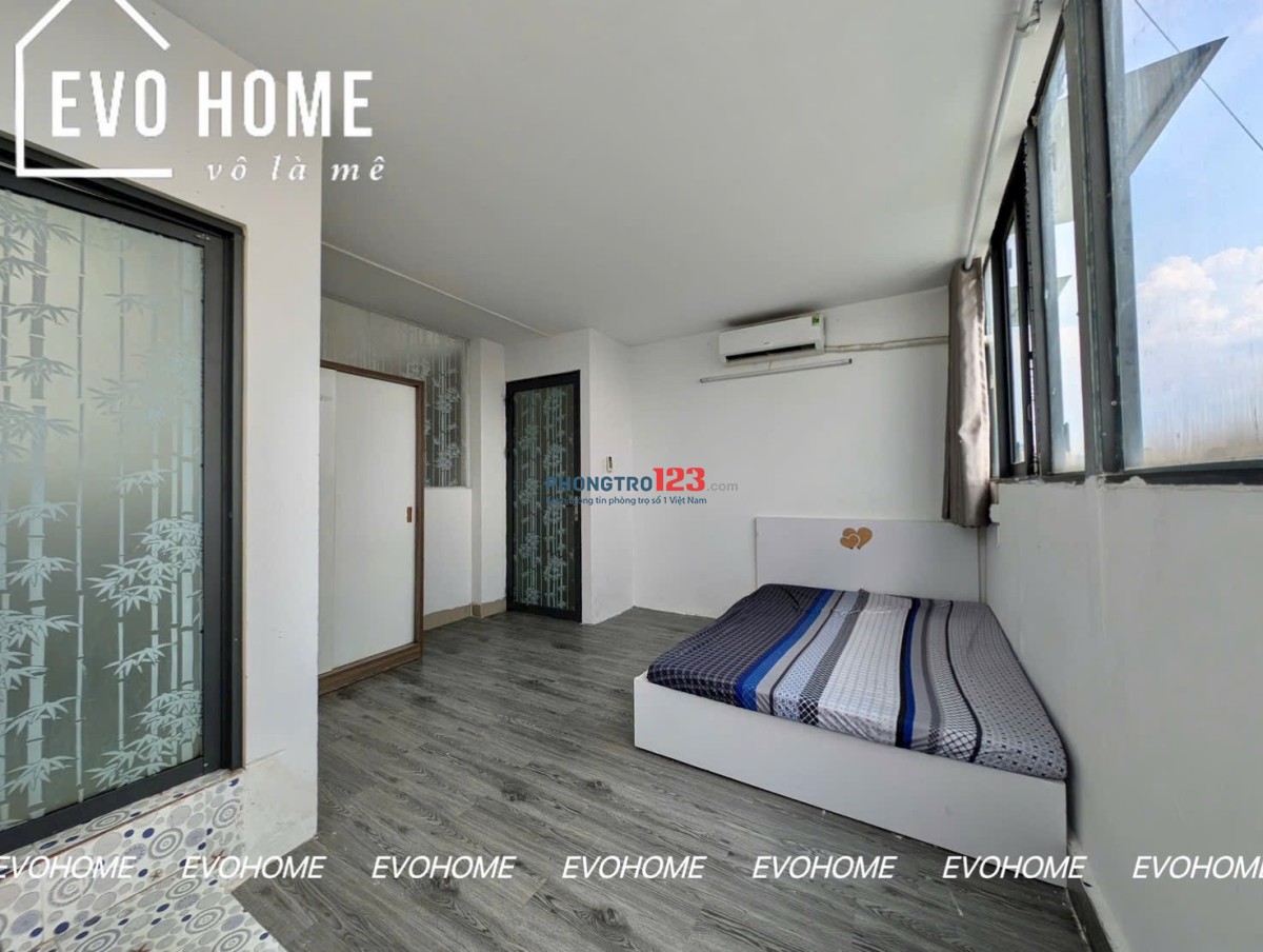 Cho thuê phòng cửa sổ lớn, full nội thất Bình Thạnh gần UTH, Hutech, FTU2, UEF, ngã tư hàng xanh