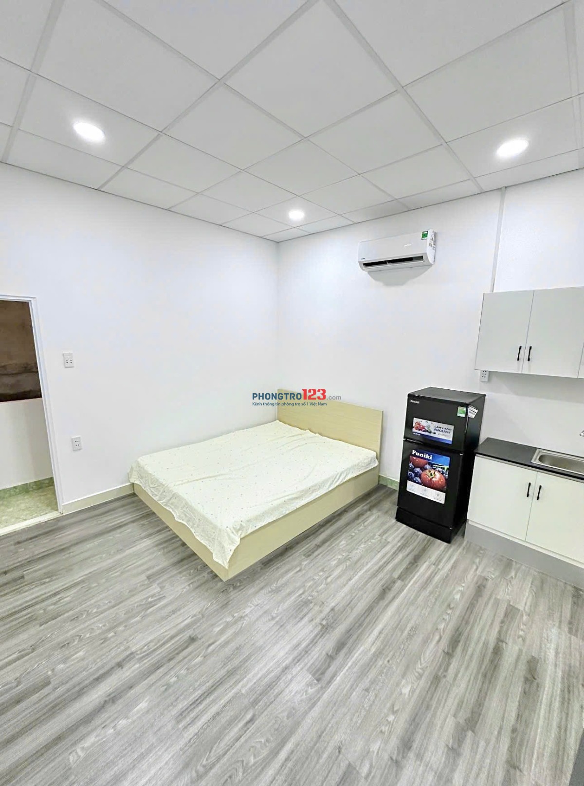 Studio full nội thất Ngay Chợ Tân Trụ_Gần đại học Công Thương 10p đi xe