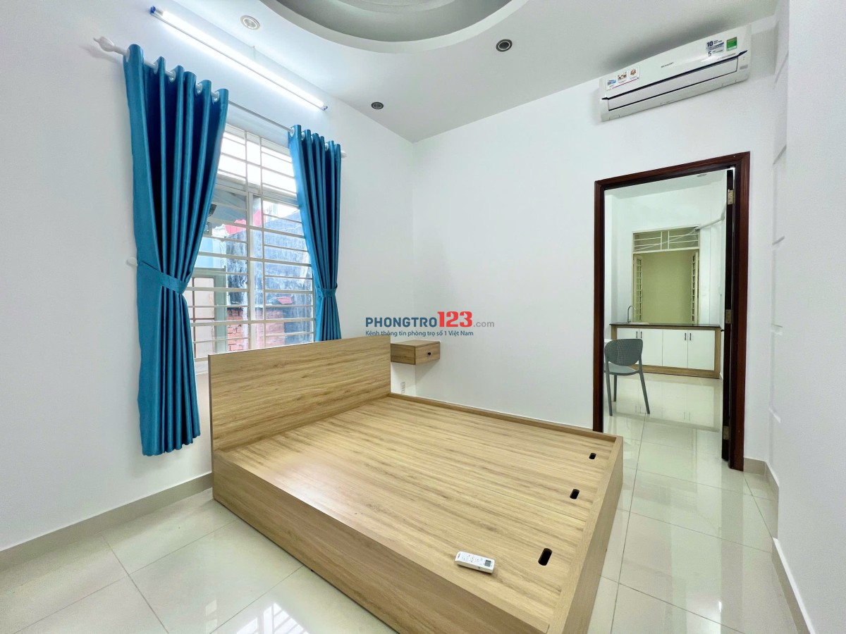 Cho thuê căn hộ 1PN Cửa sổ Q4 gần ĐH Luật, ĐH Nguyễn Tất Thành, cầu Calmette, cầu Khánh Hội
