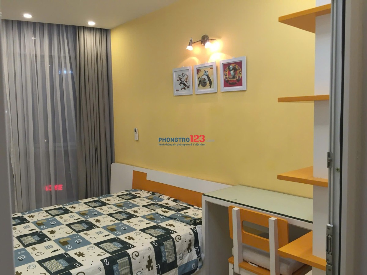 Cho thuê căn hộ 2 ngủ, 2 vệ sinh, đủ đồ xịn.