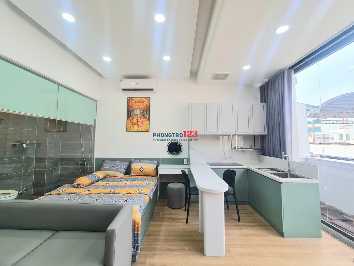 Cho thuê phòng trọ rẻ đẹp full nội thất Q1 - cách Trường ĐH Văn Lang chỉ 180m - phòng ban công