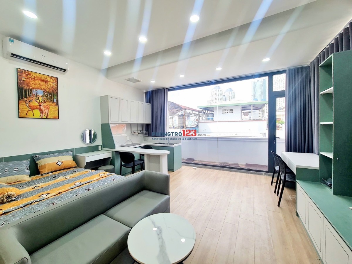 Cho thuê phòng trọ rẻ đẹp full nội thất Q1 - cách Trường ĐH Văn Lang chỉ 180m - phòng ban công