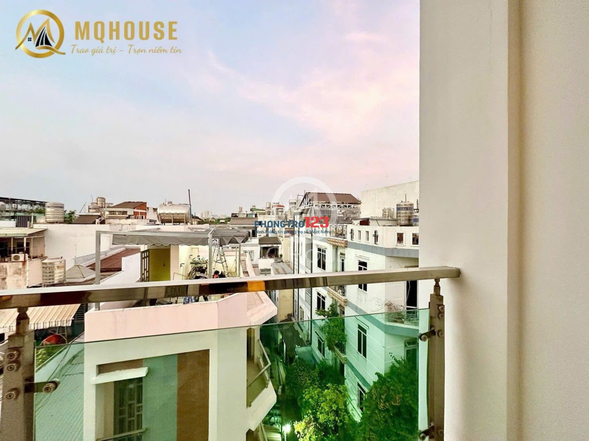 Cho thuê căn hộ studio ban công 35m2 quận 10 đường bắc hải gần UEH HUFLIT VẠN HẠNH MALL