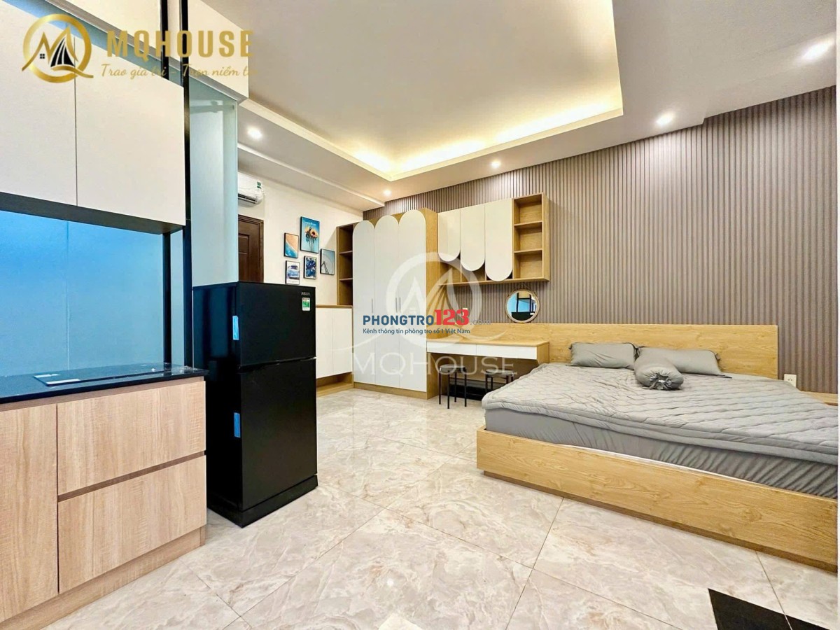 Cho thuê căn hộ studio ban công 35m2 quận 10 đường bắc hải gần UEH HUFLIT VẠN HẠNH MALL
